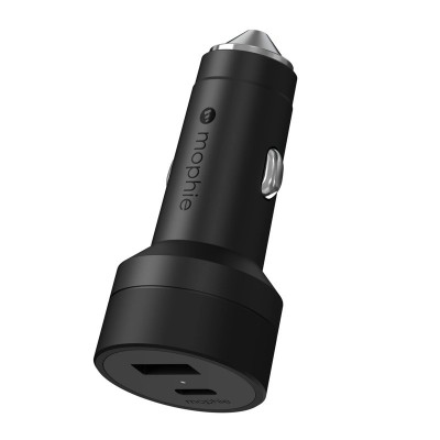 Mophie 42W Dual-Port Car Charger (USB-C & USB-A)