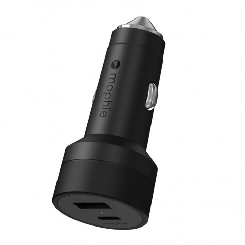 Mophie 42W Dual-Port Car Charger (USB-C & USB-A)