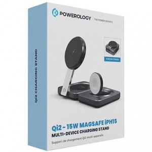 استند و شارژر پاورولوژی Qi2-15W Magsafe Iph15
