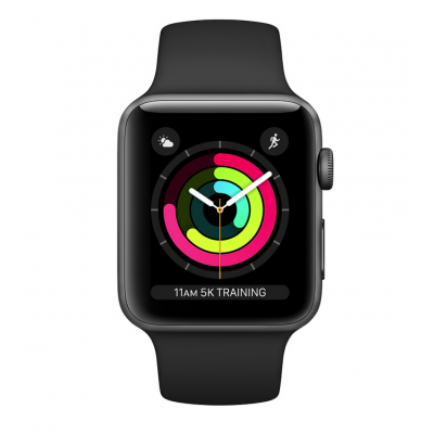 ساعت هوشمند اپل واچ 4 سایز 44 میلیمتری | Apple Watch Space Gray Aluminum Case with Black Sport Band