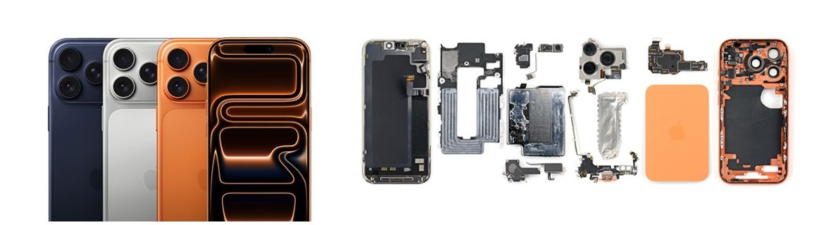 قطعات فنی اصلی آیفون 17پرو