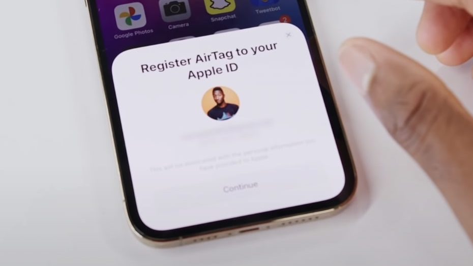 connect airtag to iphone