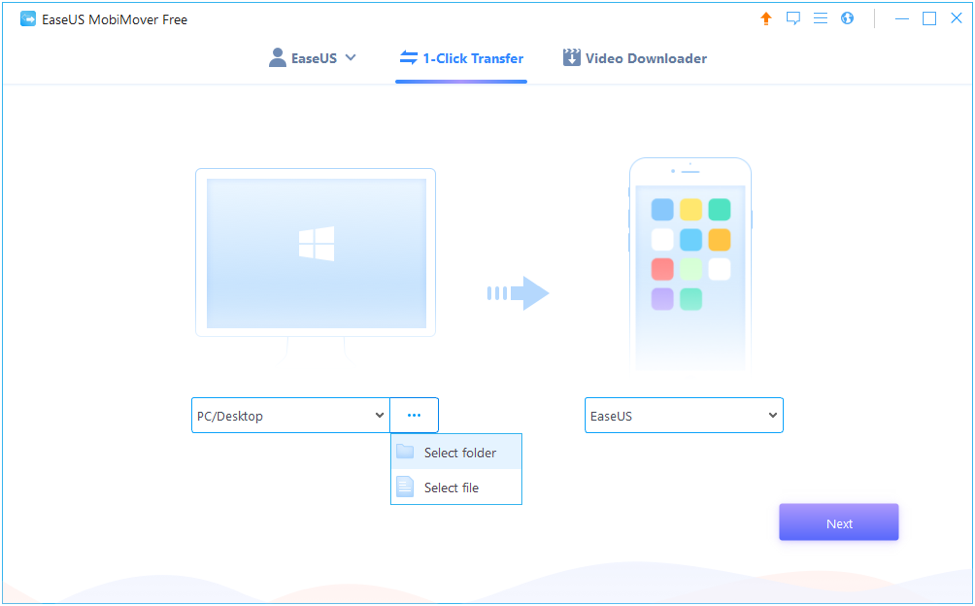 نحوه استفاده از نرم افزار Ease US MobiMover