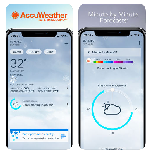 اپلیکیشن هواشناسی AccuWeather- Weather Tracker      پیش