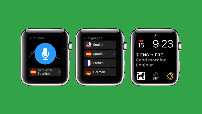 itranslate app on apple watch