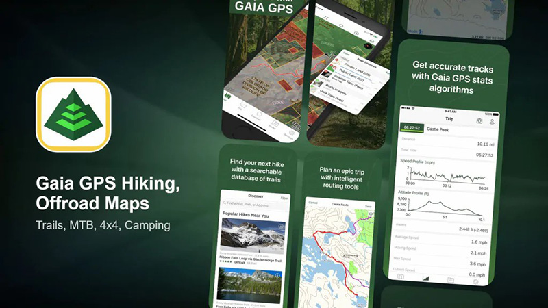 Gaia GPS Hiking Offroad Maps